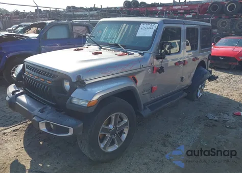 2020 Jeep Wrangler Unlimited Sahara из США, поврежденный, VIN 1C4HJXEN7LW240242